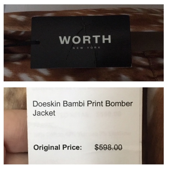 FLASH SALE! • NWT • $598 WORTH NEW YORK Doe Animal Print Bomber Jacket - Picture 10 of 16